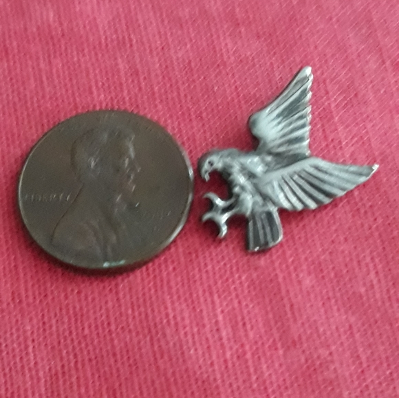 925 SILVER VINTAGE EAGLE CHARM - Picture 9 of 11
